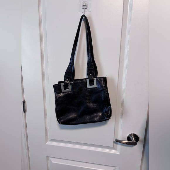 Vintage | Baci Italy | Leather Purse with Silver Square Details - Picture 2 of 11